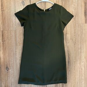 Lulu’s Shift and Shout Olive Dress XS